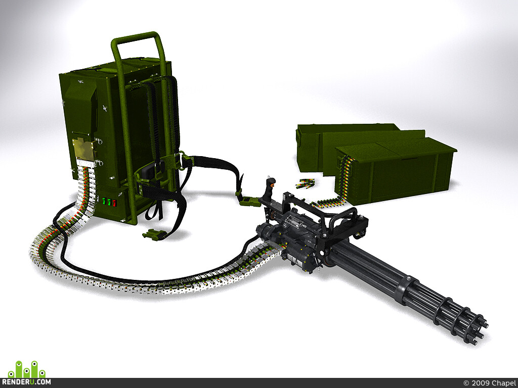 Chapel. m-134 (minigun)