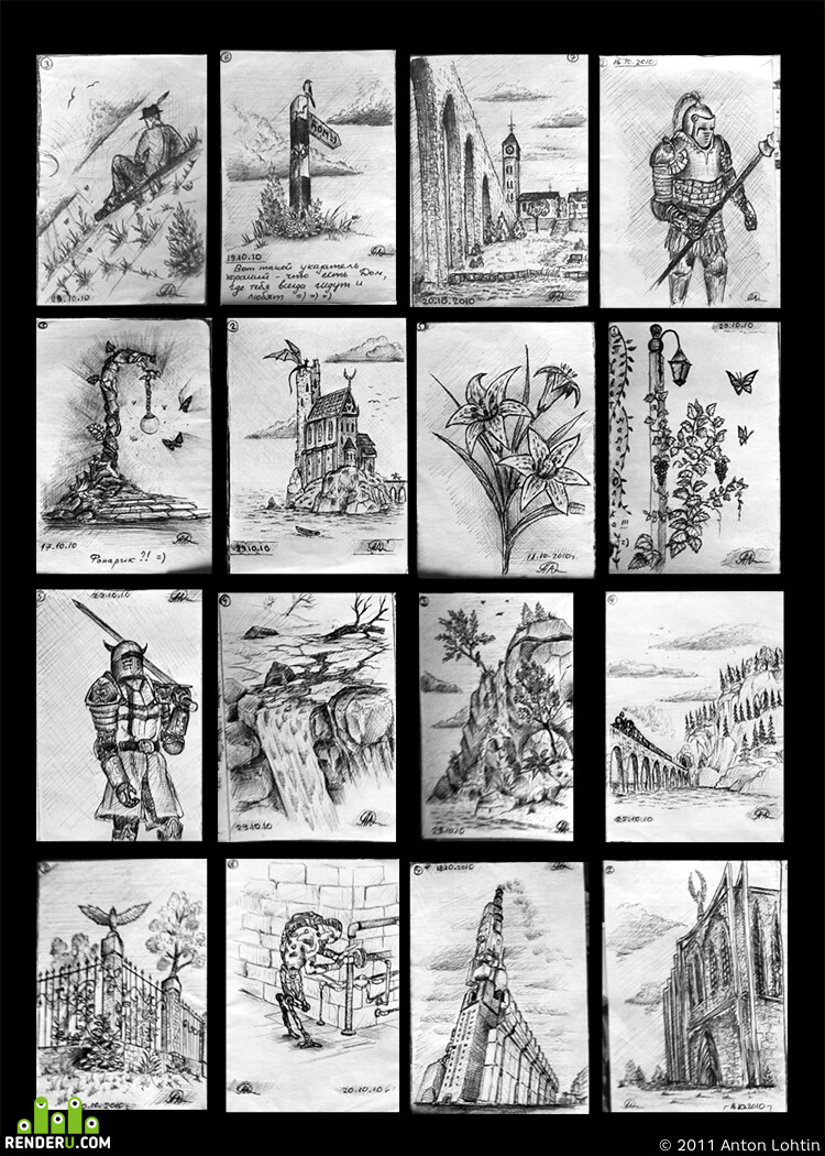 s14adow. A set of thumbnails