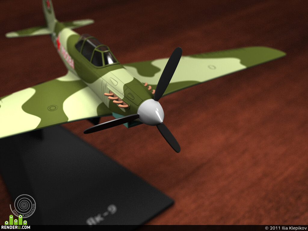 Ilia Klepikov. Mock-up aircraft