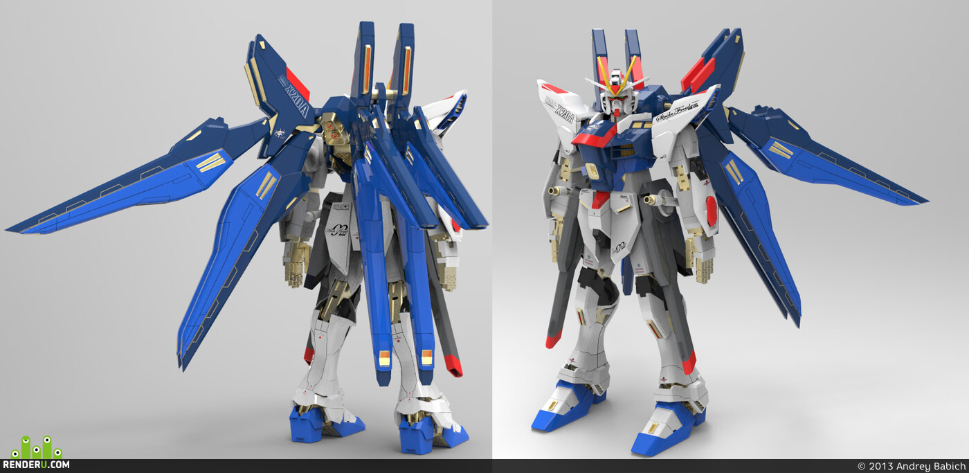 Andrey Babich. Mobile suit Gundam ZGMF-X20A strike freedom