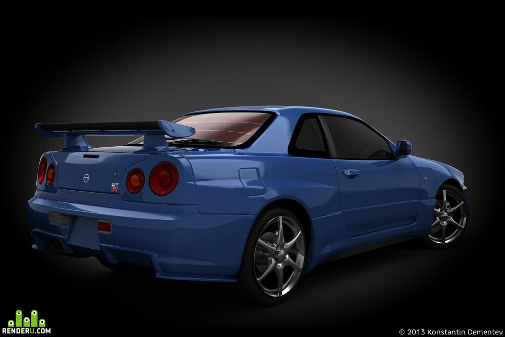 3Deshnik*. Nissan Skyline GT-R (BHR34) V Spec II