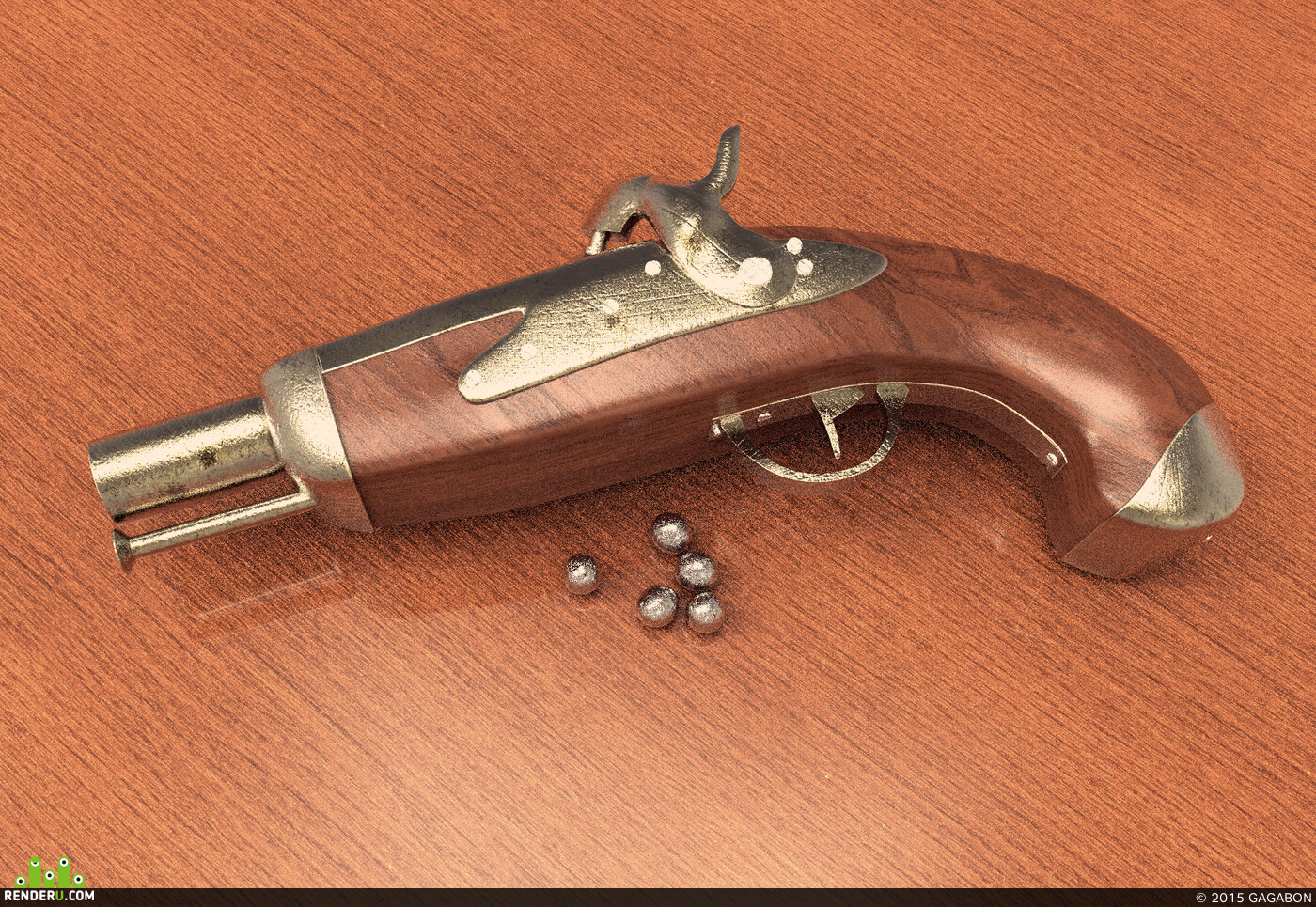 GAGABON. Gun