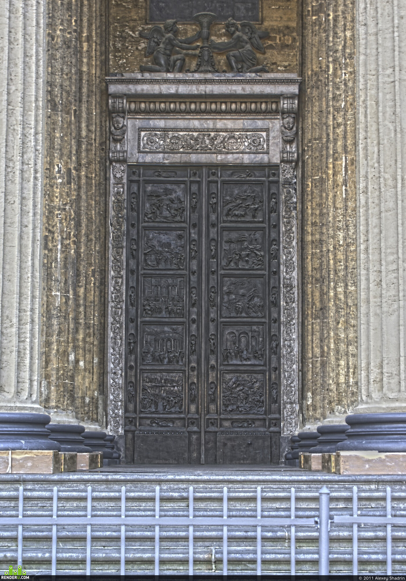 Point1024. main entrance to the Kazan Sabor .
