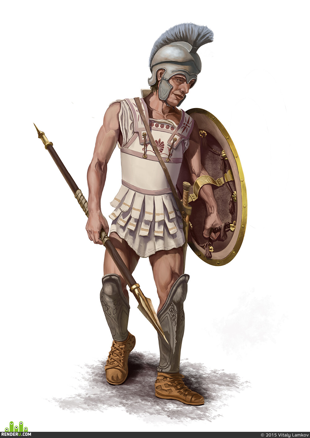 skifvetal. Macedonian hoplite