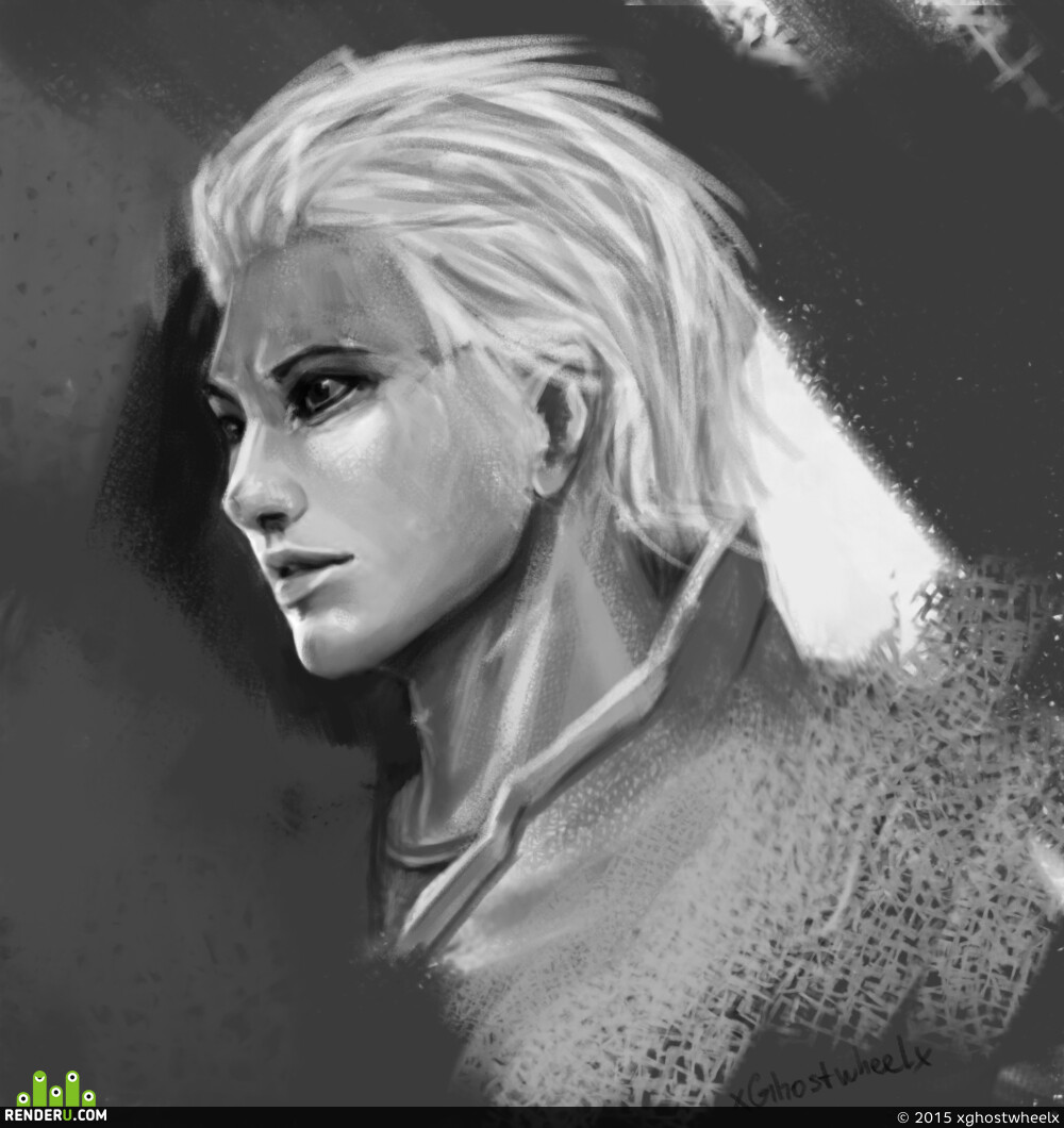 xghostwheelx. Portrait sketch