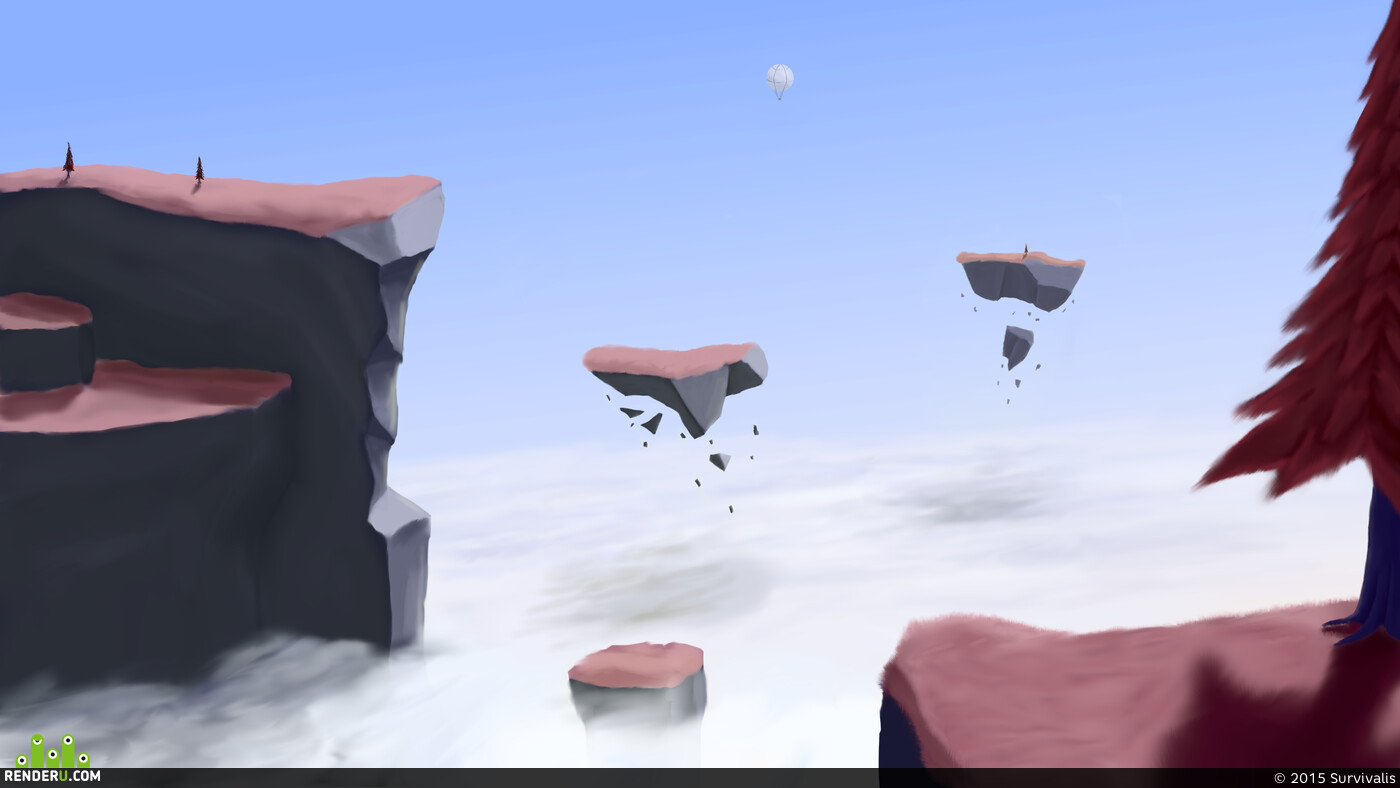 Survivalis. "Land with pink grass "