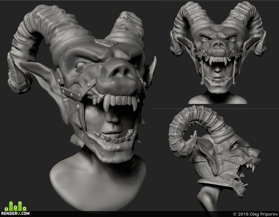 Oleg Priporov. Goat Helmet