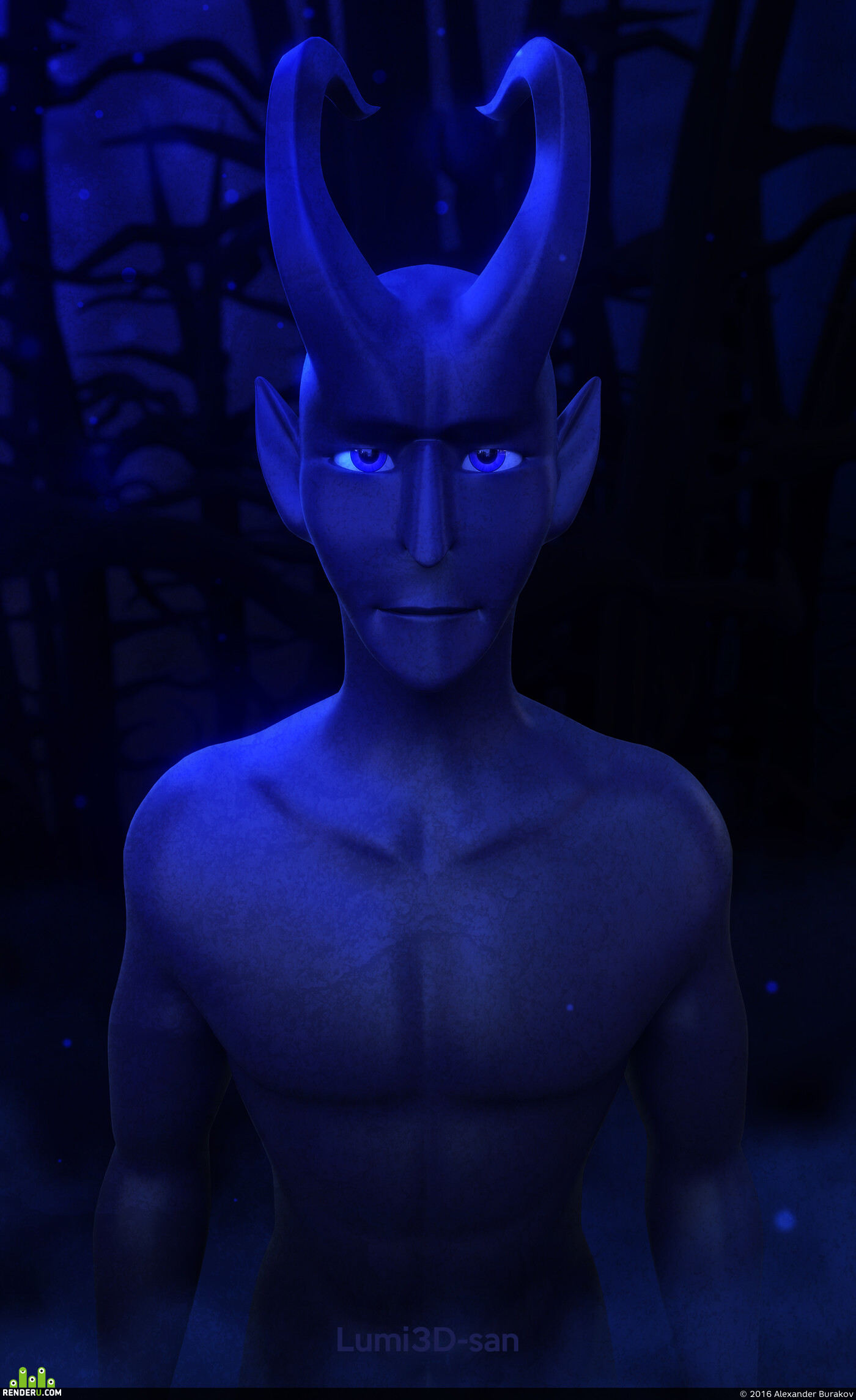 Lumi3D-san. The shadow in the night