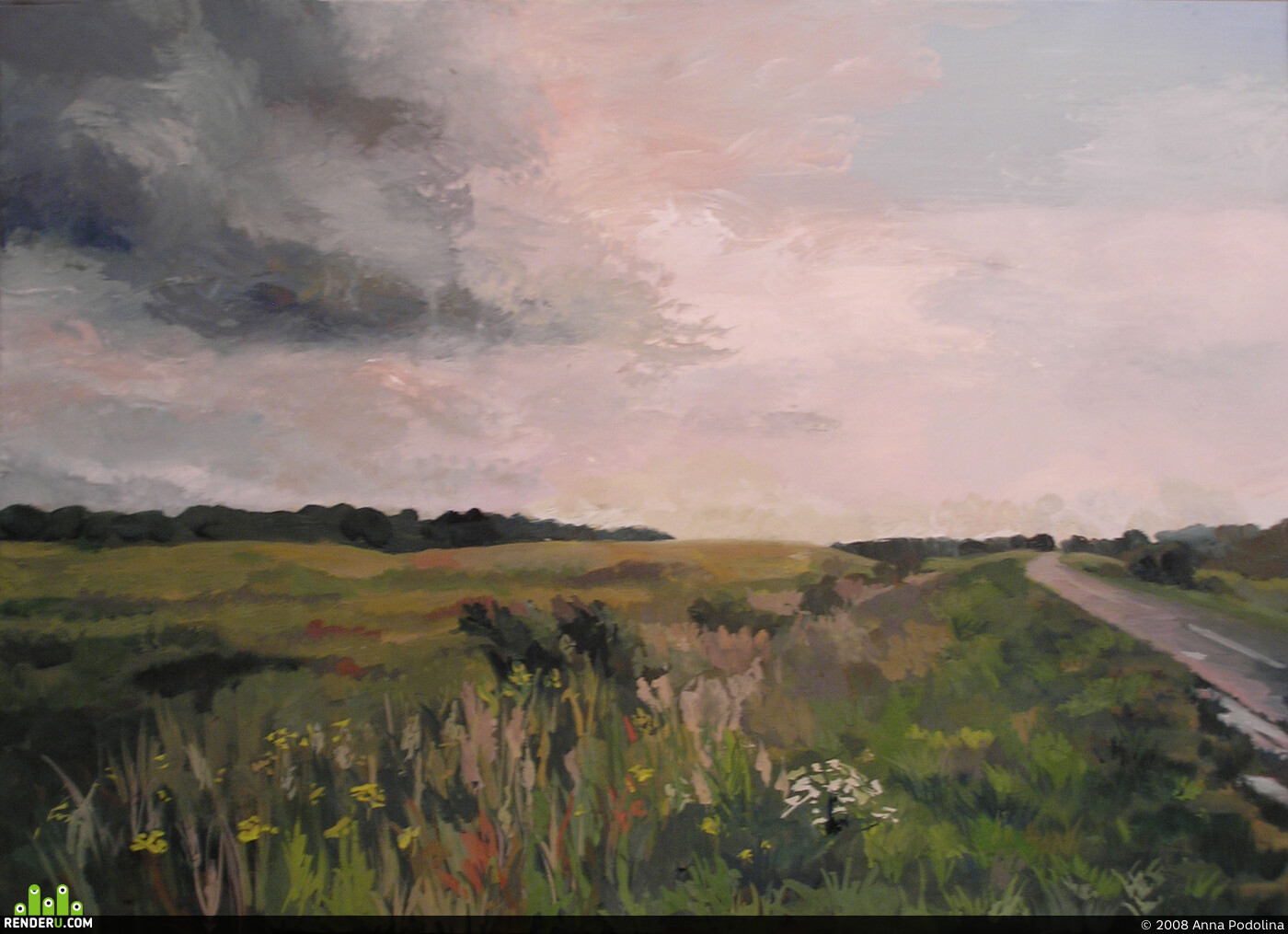Anna_Podolina_ecoart. Sea grass, sea of clouds, sea of air