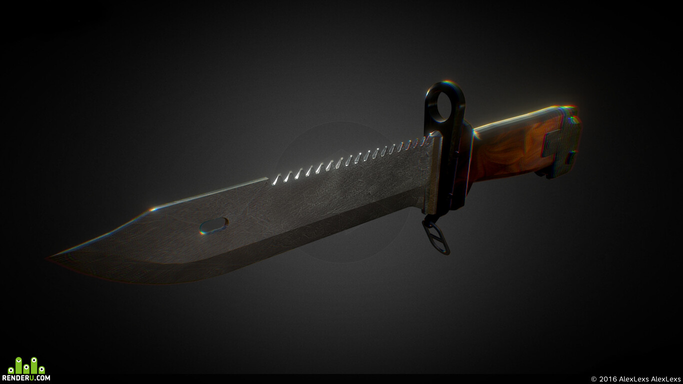 AlexLexs. Bayonet-knife for AK-47