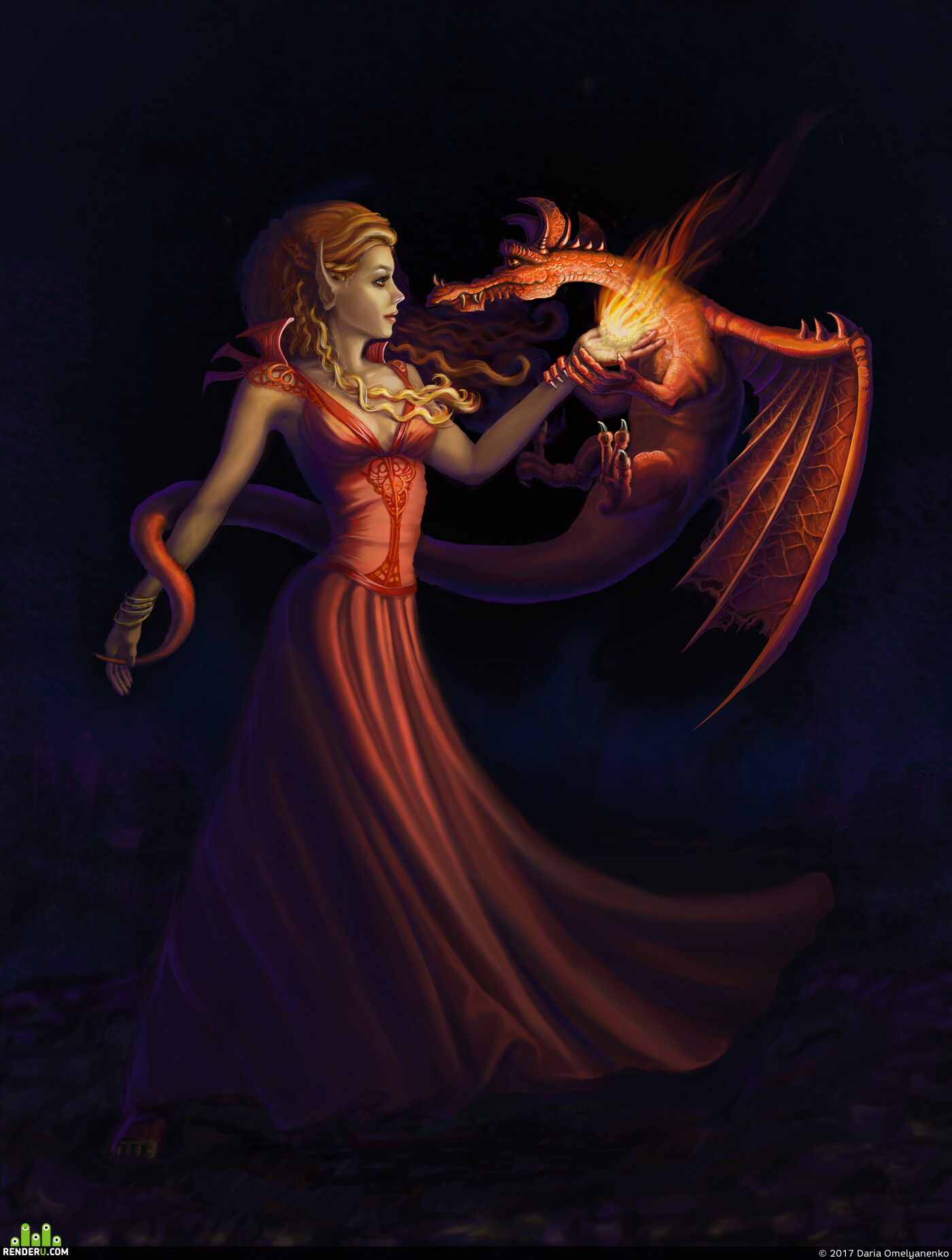 Mistik1. Lady in Red