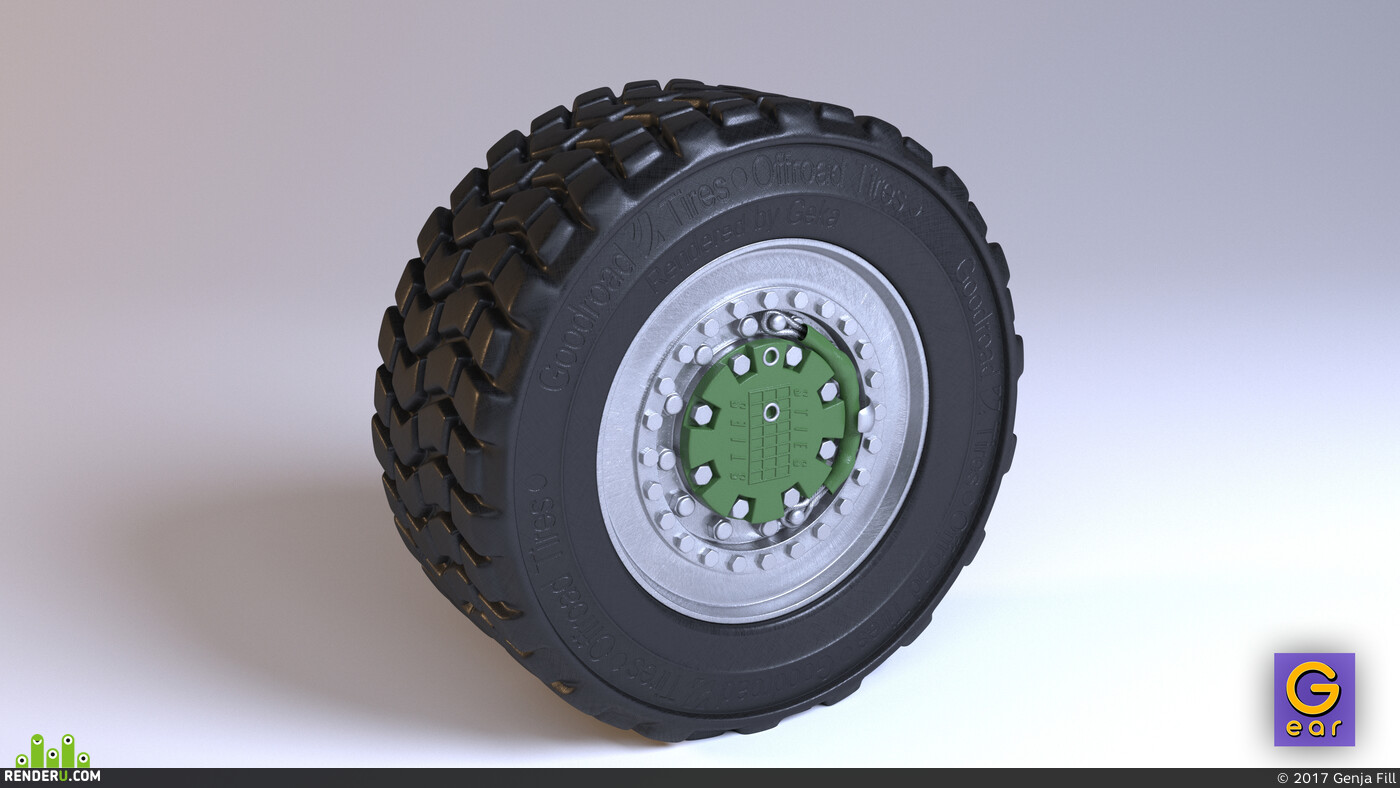 GekaTheModeller. Truck wheel