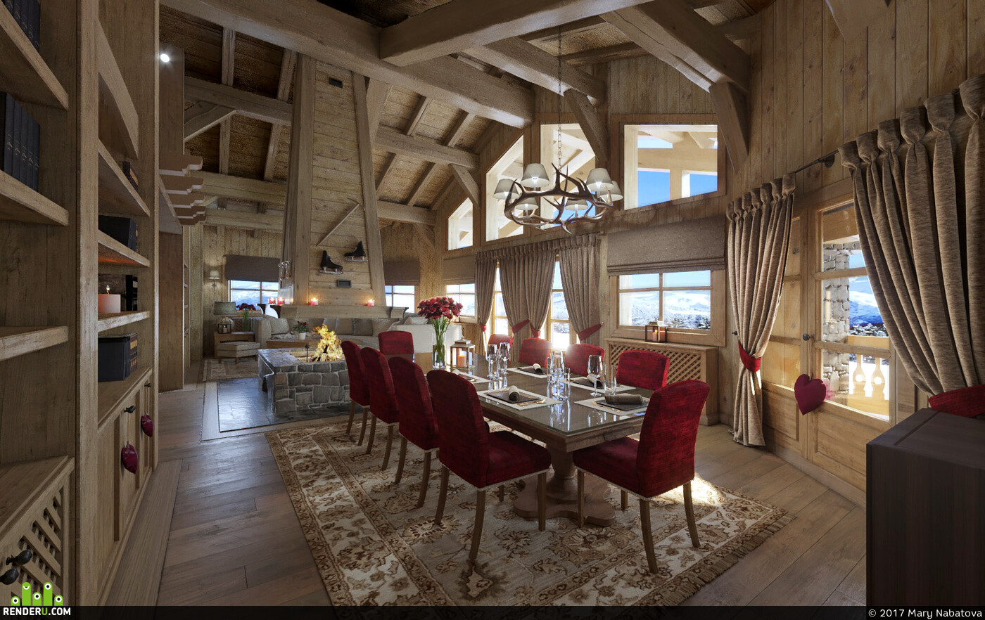 Nabatova. Interior visualization