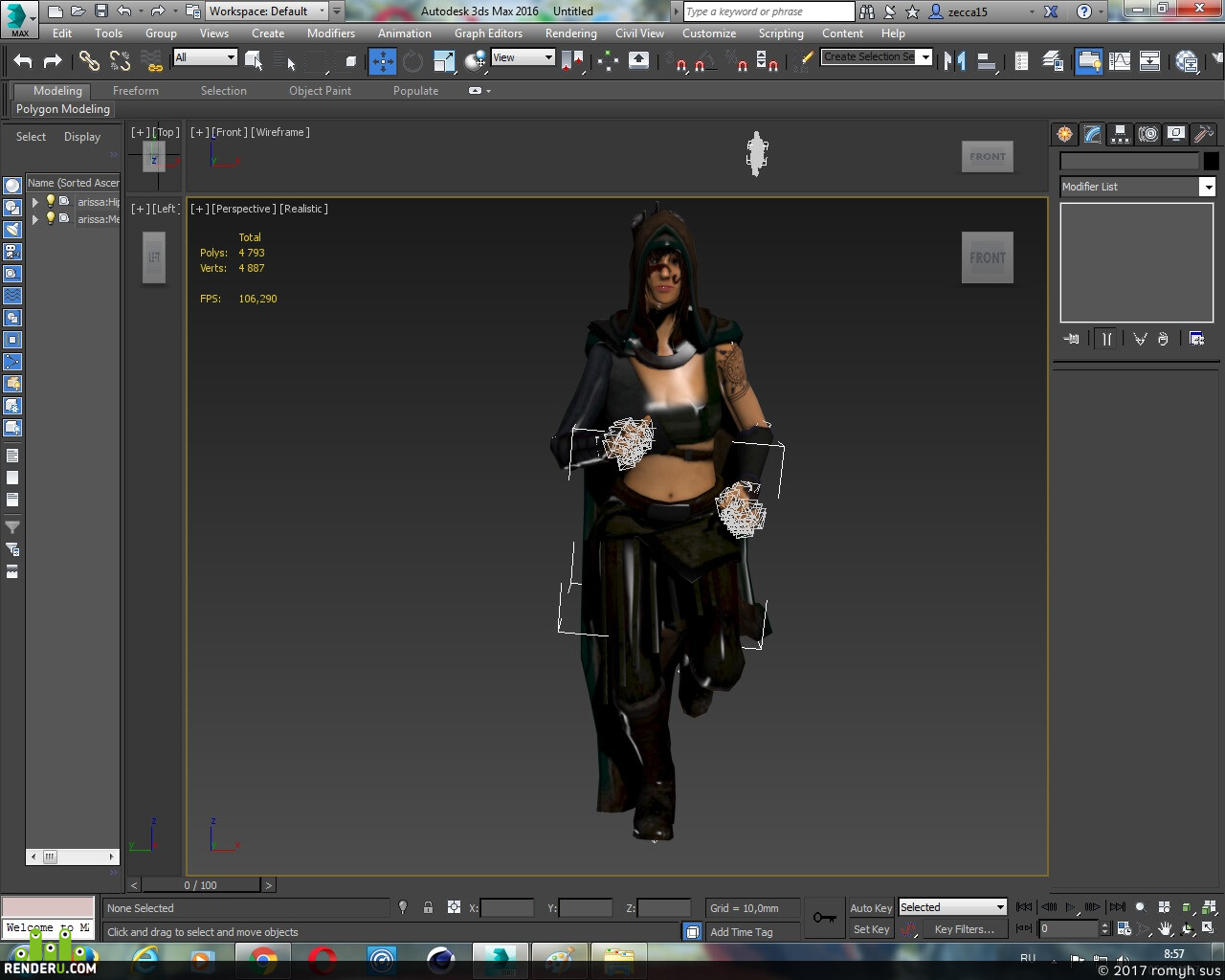 romyh. Arissa assassin runs