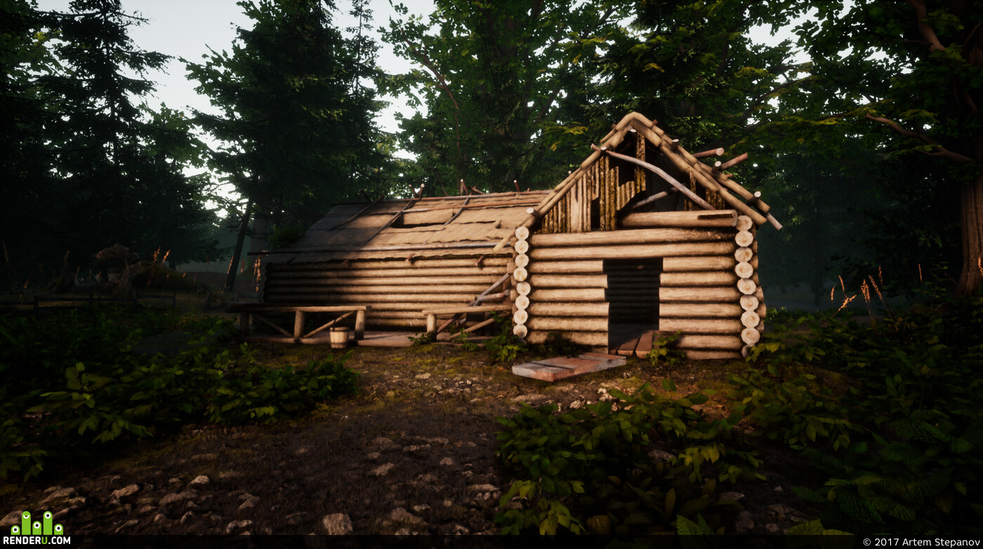 Artem Stepanov. Forest hut