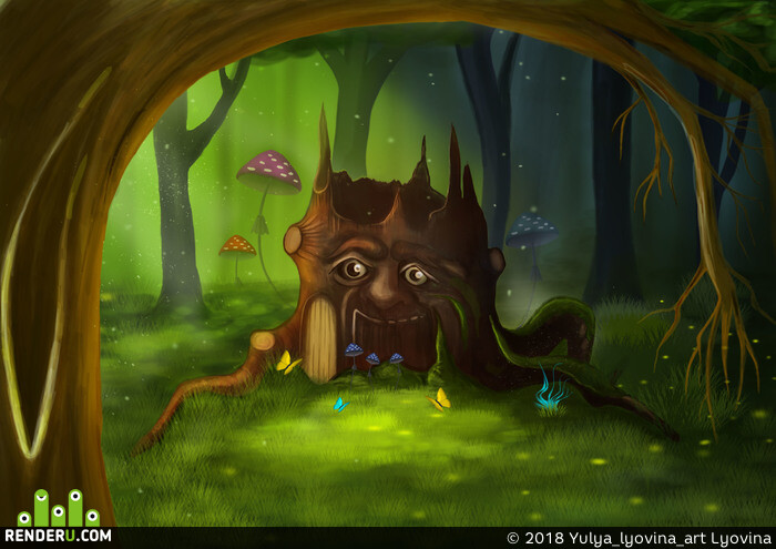 Yulya_lyovina_art. First work in photoshop