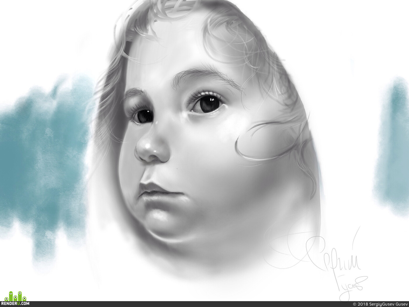 SergiyGusev. Finger draw . My daughter