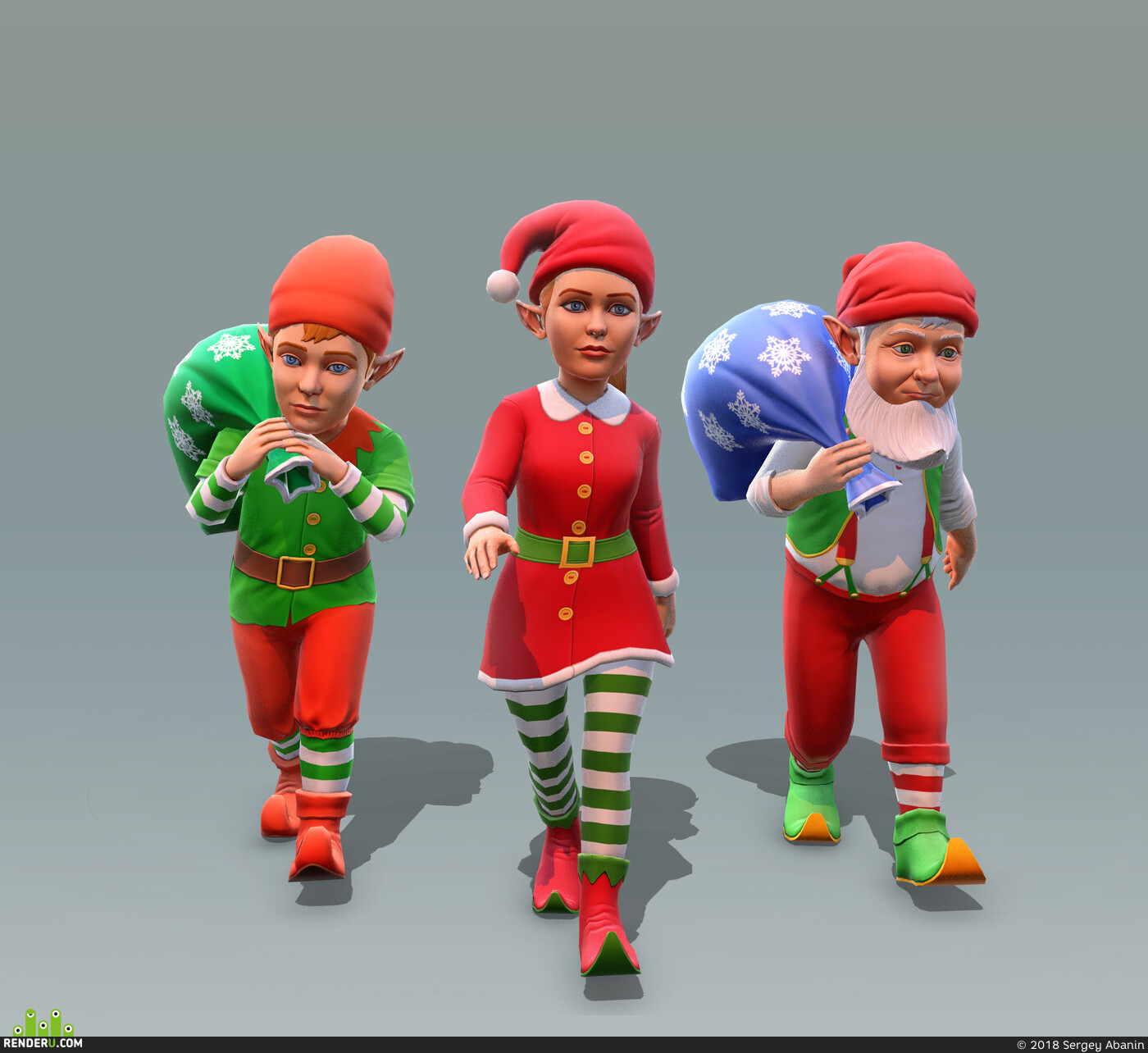 Sergey Abanin. Christmas elves