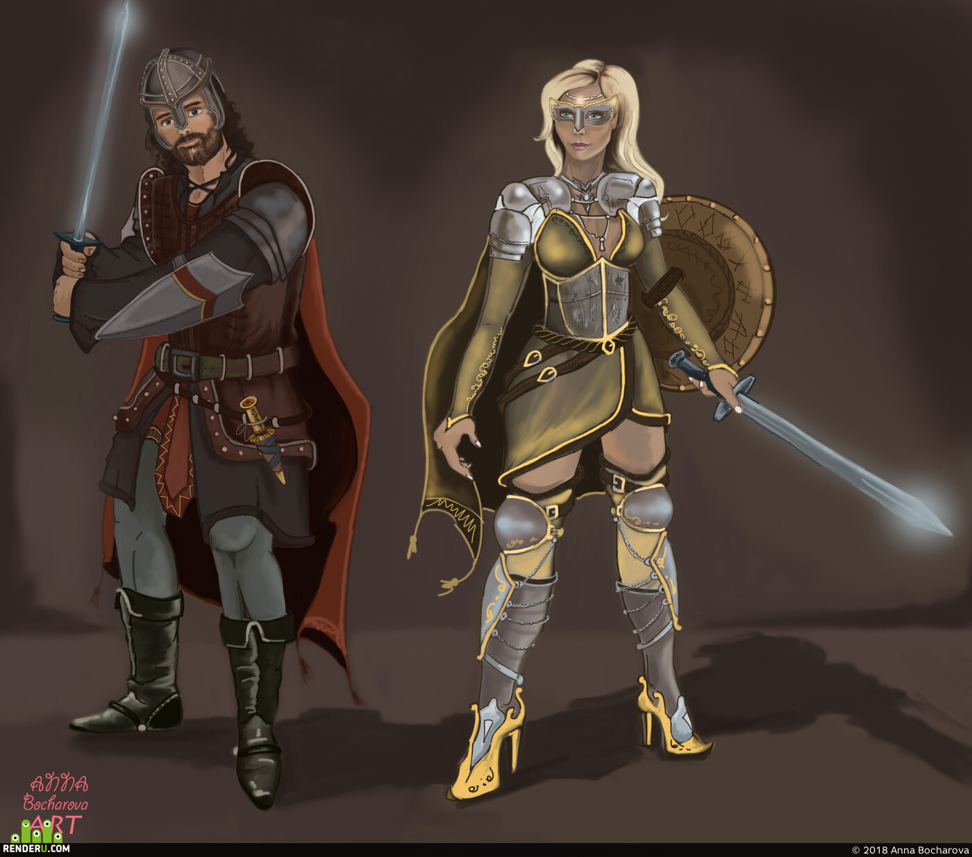 Anna Bocharova. Concept knights