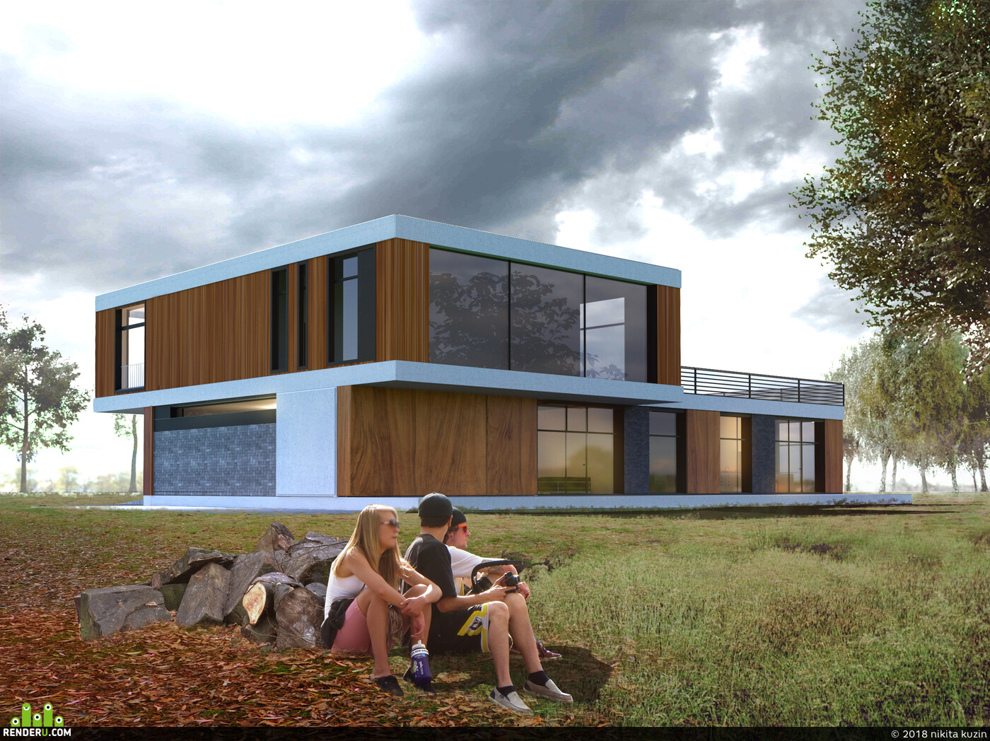 nikita kuzin. cottage on the system VASTU