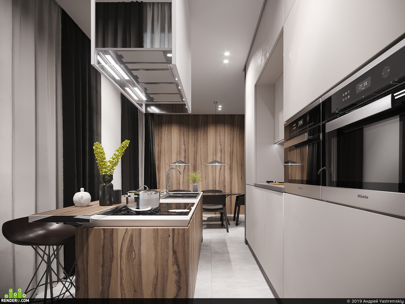 Андрей Yastremskiy. interior in minimalist style
