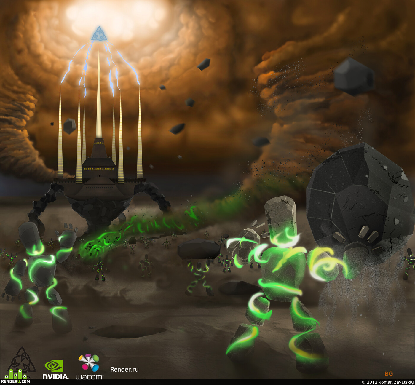 BG225. Artwork of contest