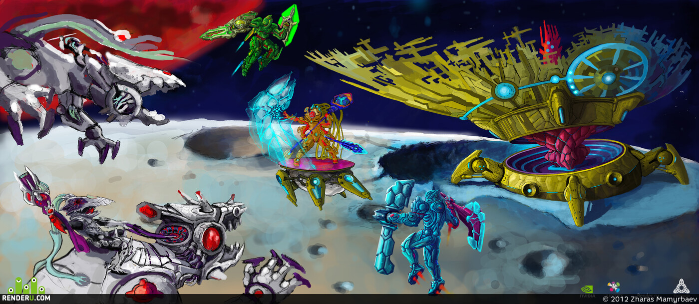 Pokemon. Artwork of contest