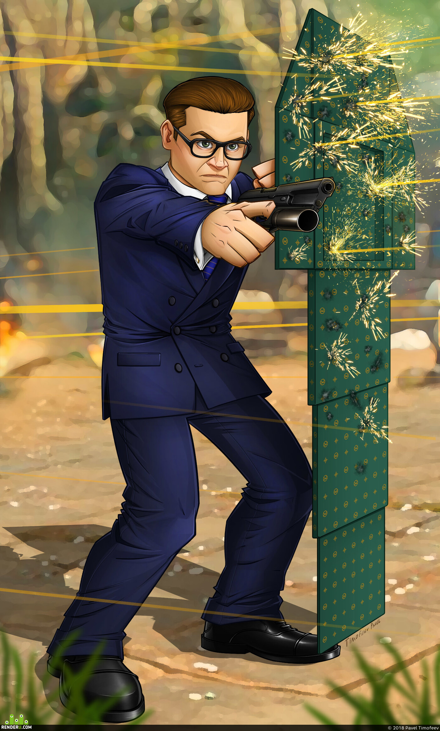 Pavel Timofeev (PaulRish). Fan art Kingsman