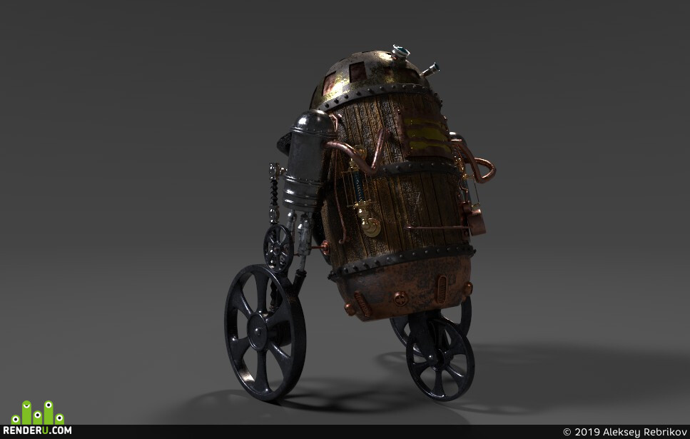 Aleksey Rebrikov. R2-D2 steampunk
