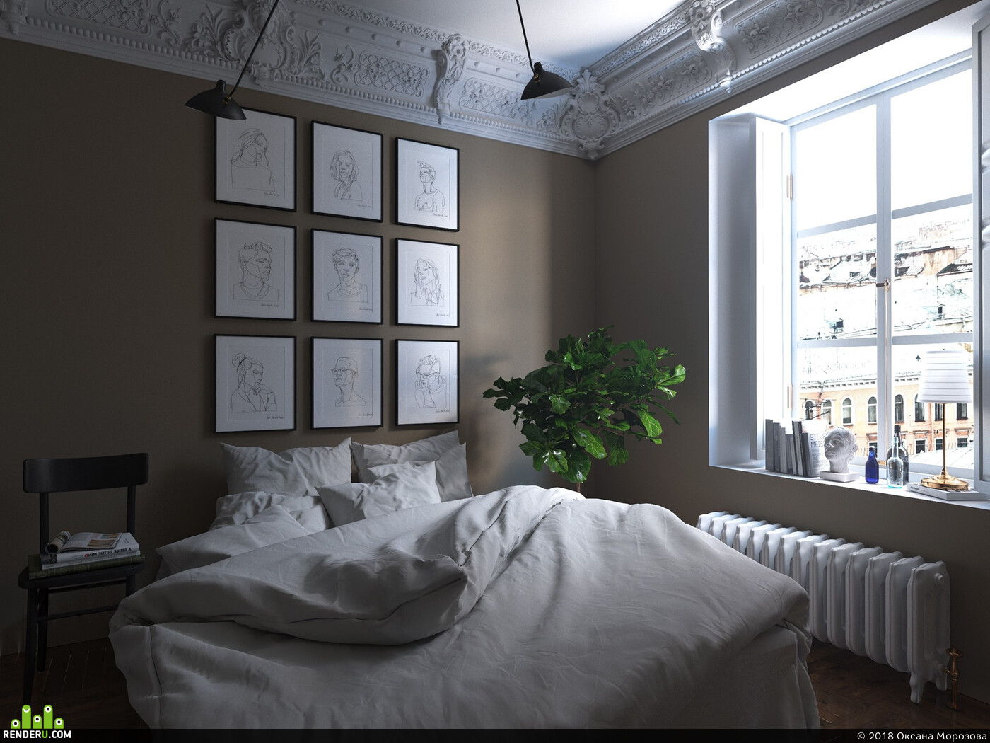 Оксана Морозова. Bedroom for a young artist