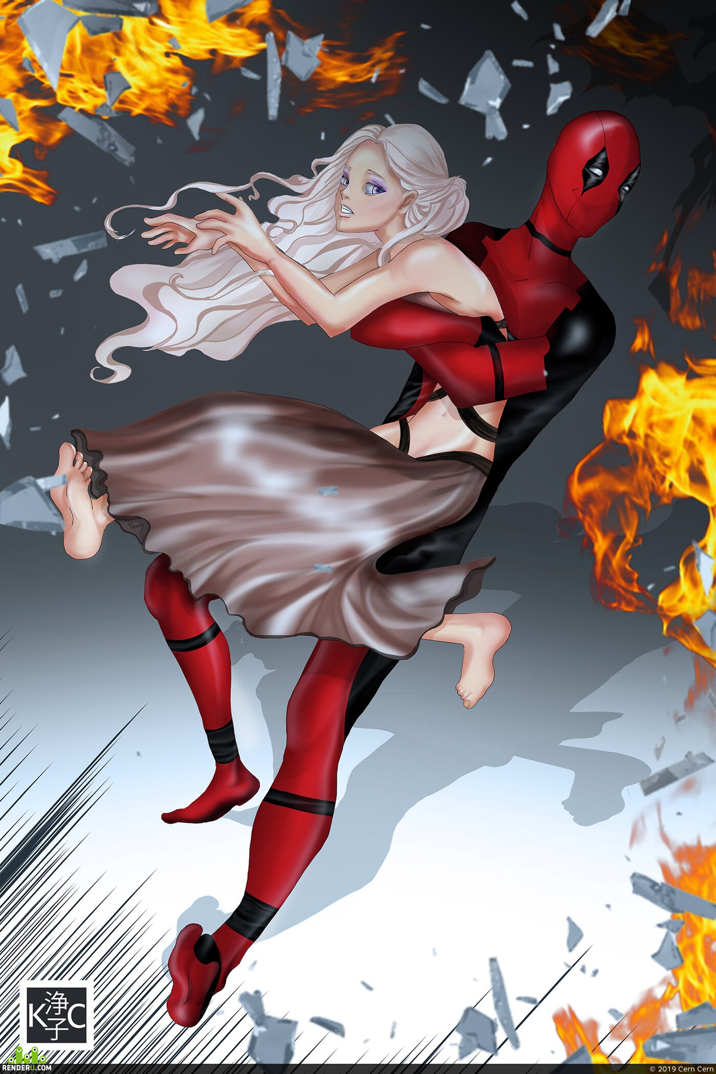 Cern Cern (Ketti91190). Deadpool &Daenerys Targaryen