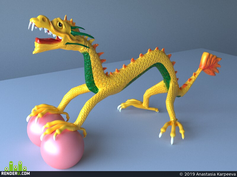 Anastasia Karpeeva. Chinese dragon