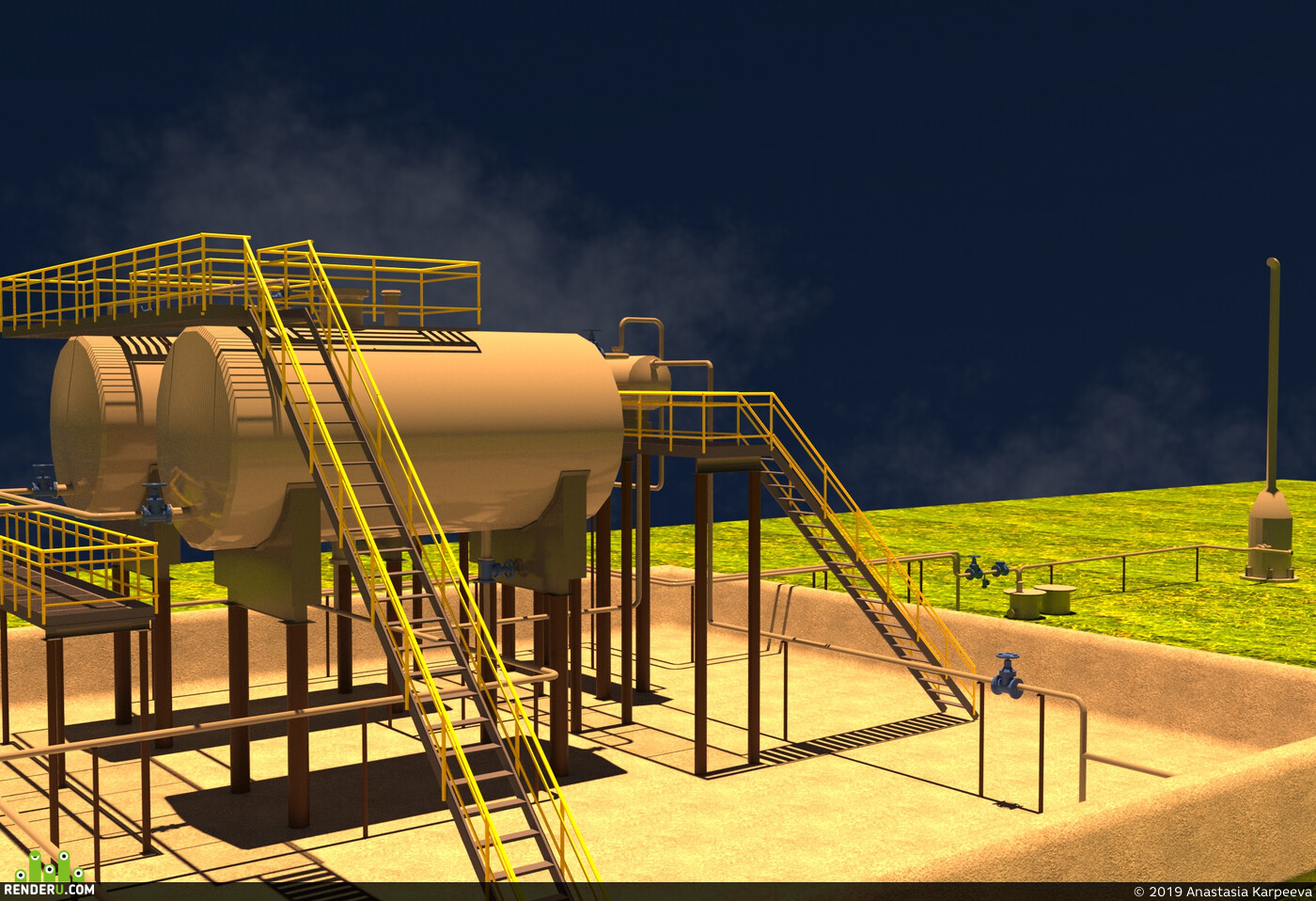Anastasia Karpeeva. Oil refinery