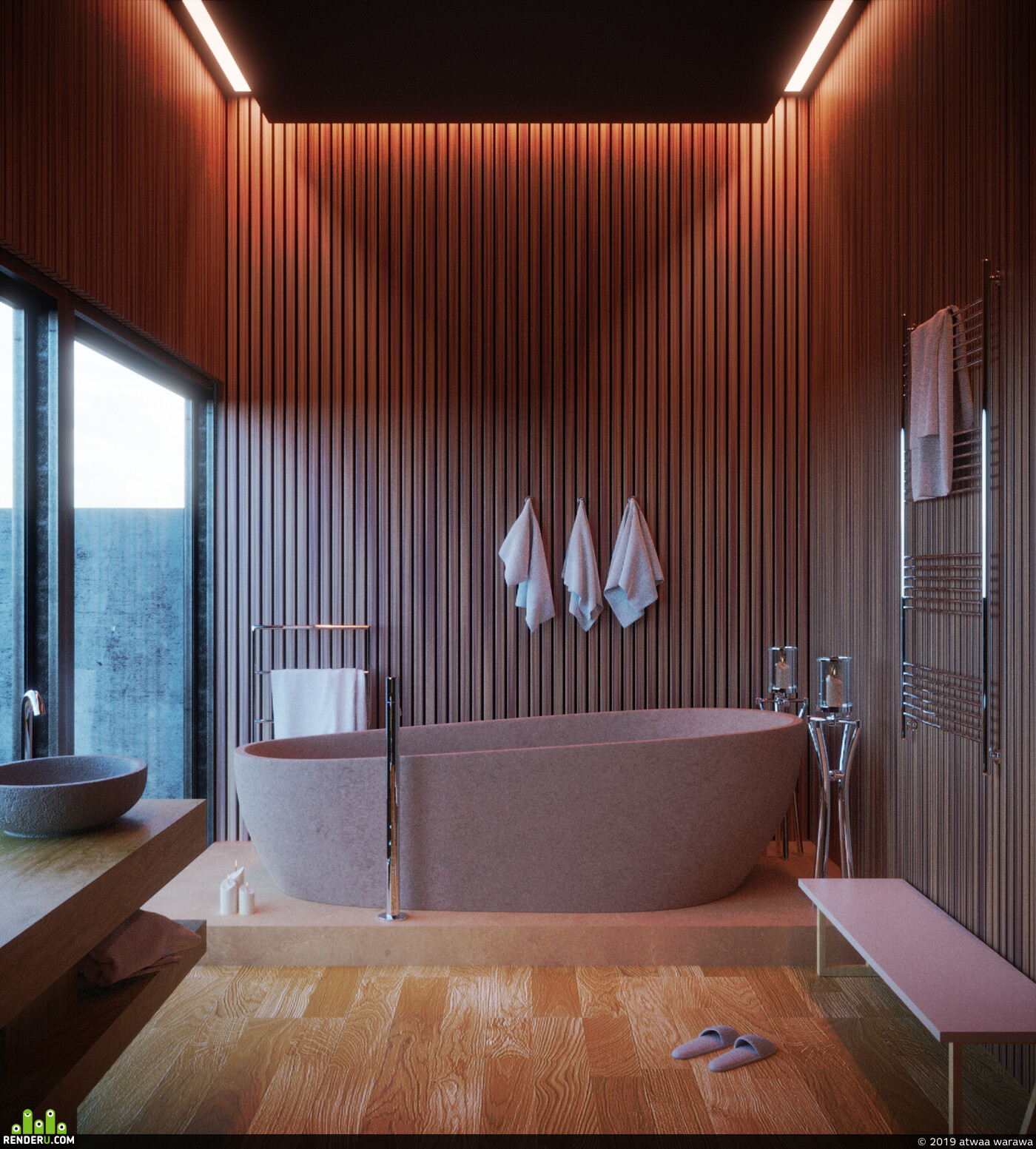 atwaa warawa. Modern bathroom