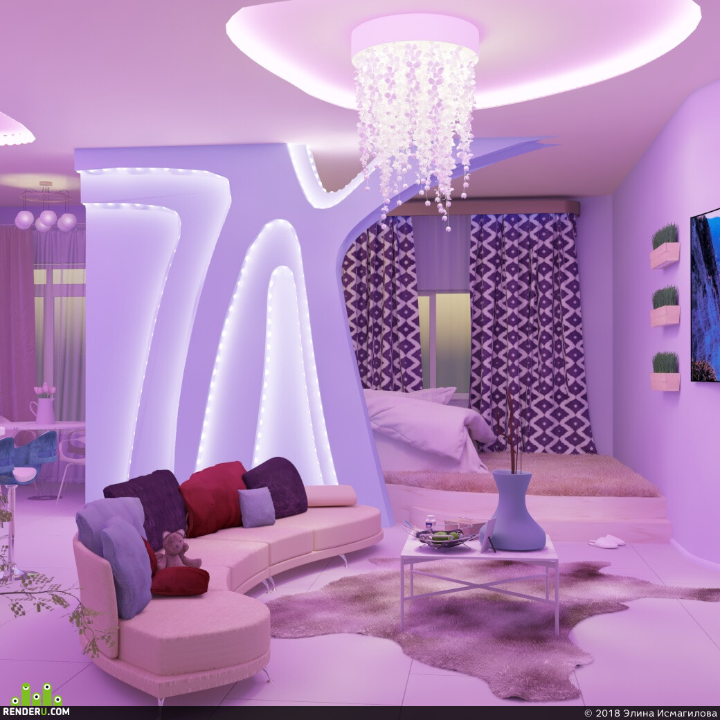 Элина Исмагилова. apartment interior