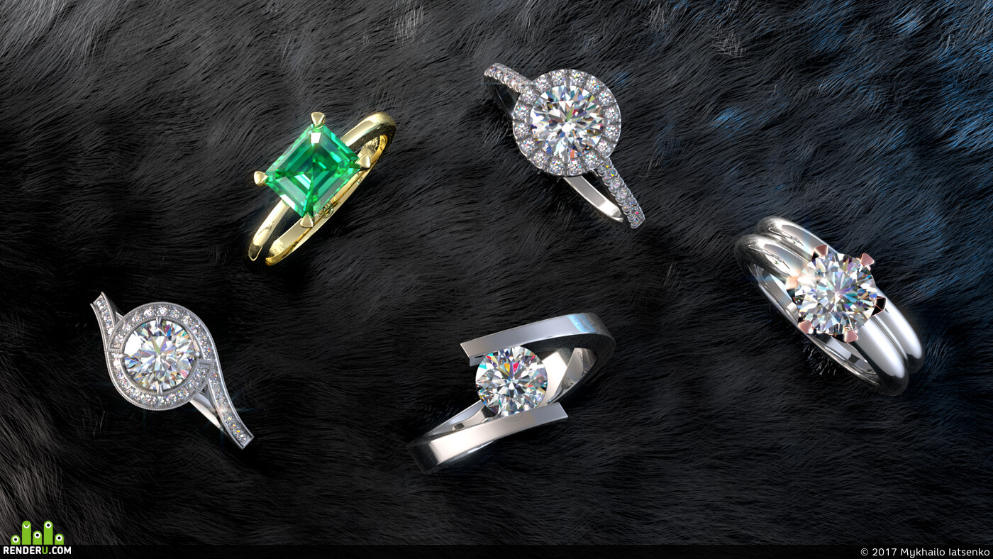 Mykhailo Iatsenko. Jewelry Visualizations