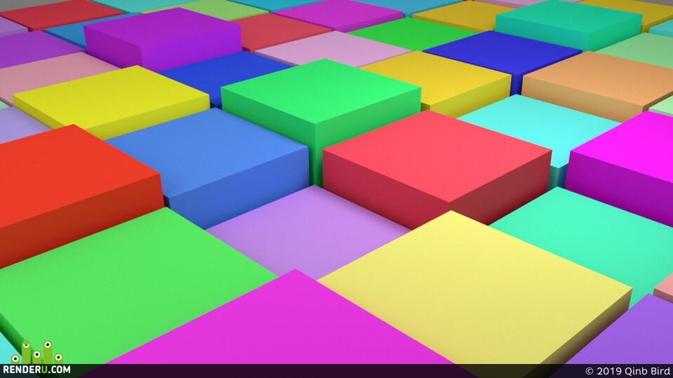 Qinb Bird. Cubes