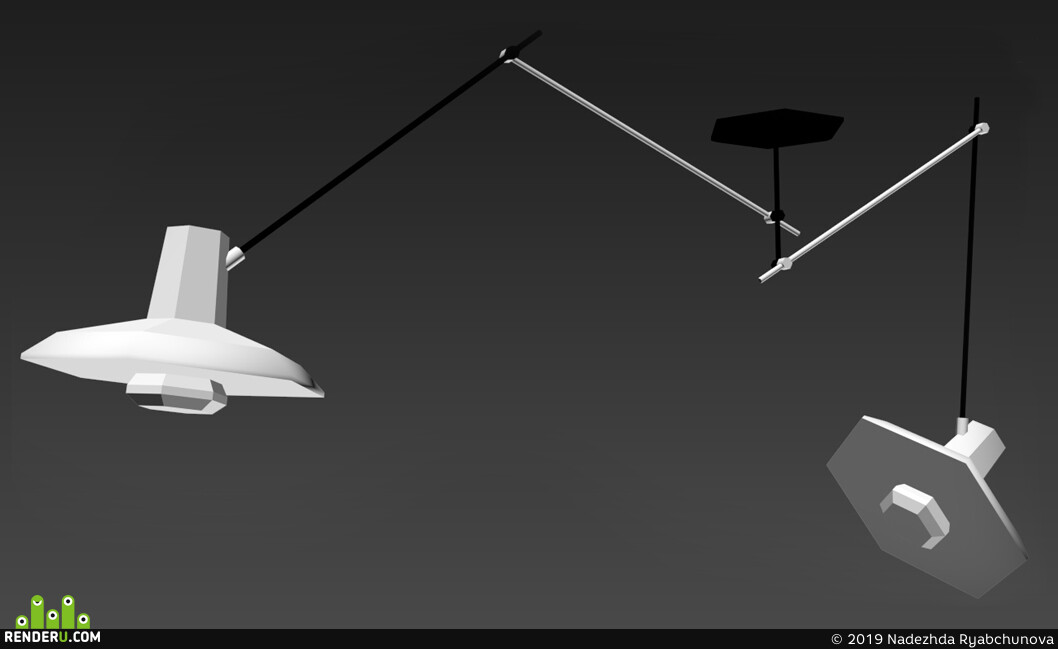 Nadezhda Ryabchunova. mobile chandelier
