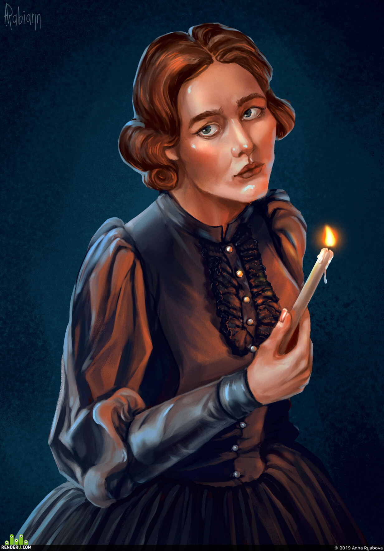 Anna Ryabova. Candle light