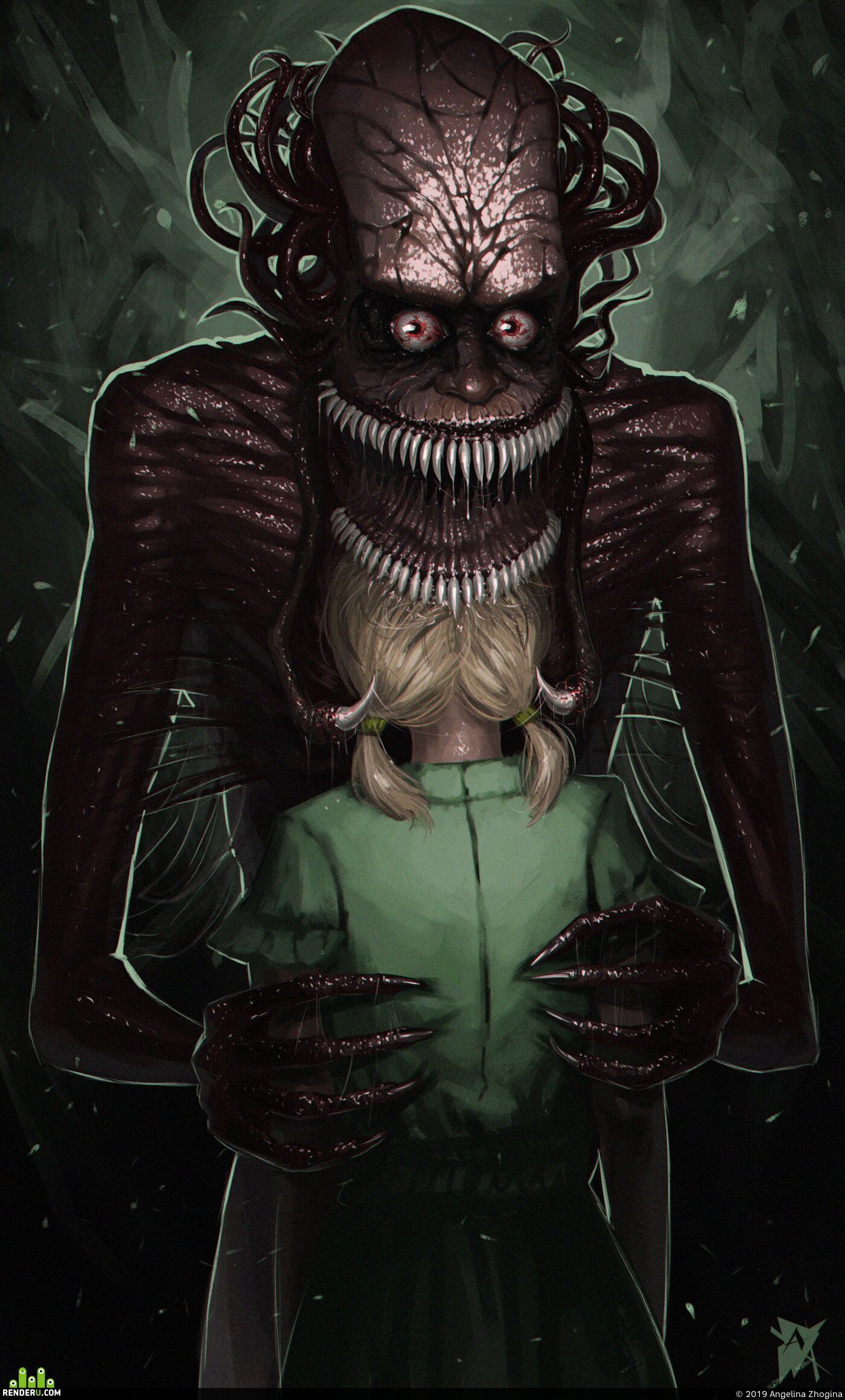 Angelina Zhogina. Children eater