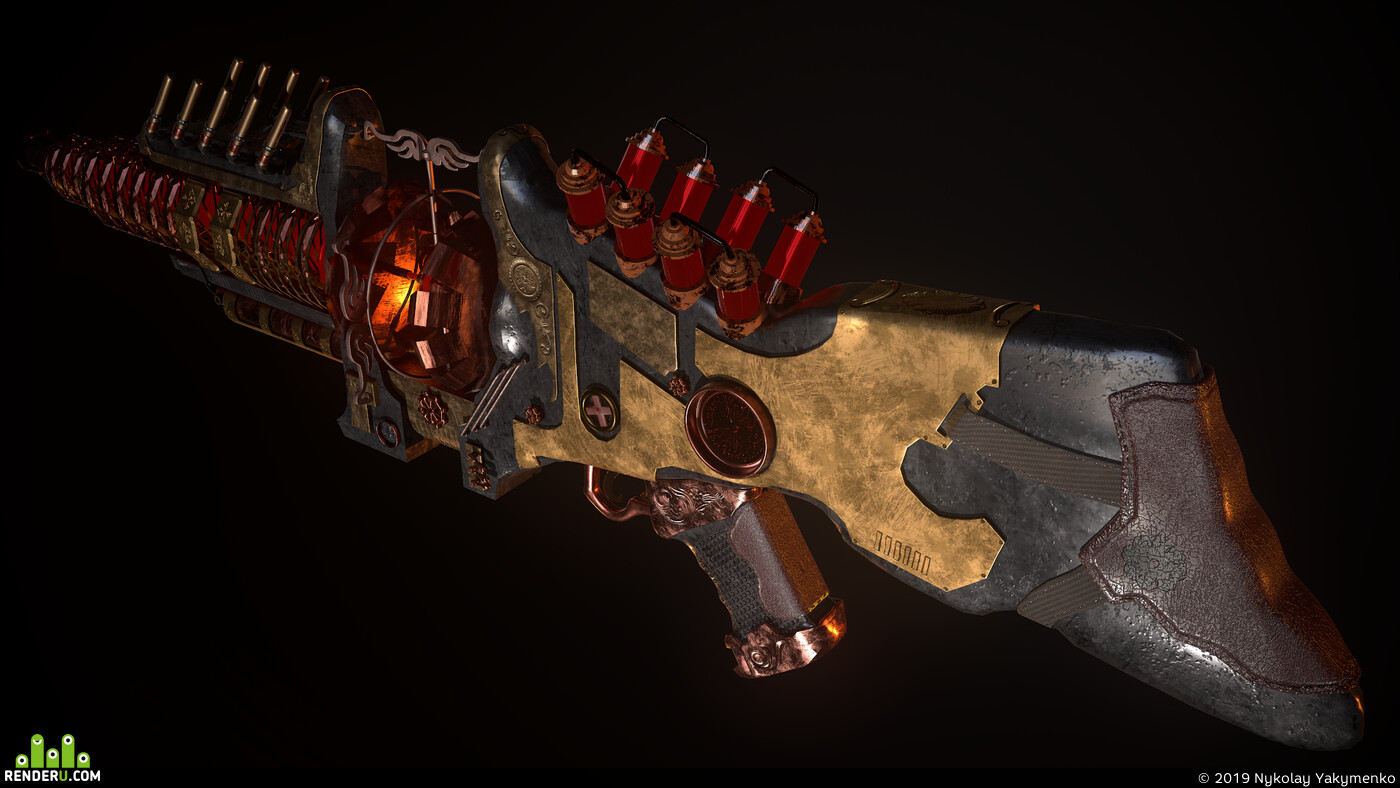 Nykolay Yakymenko. Steampunk Gun