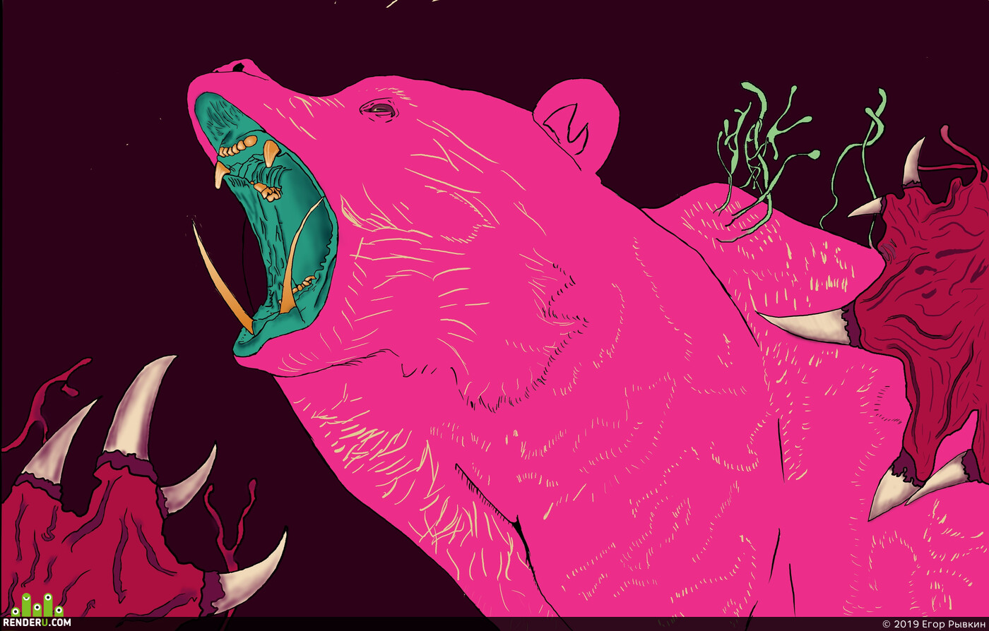 Егор Рывкин. Grime art bear