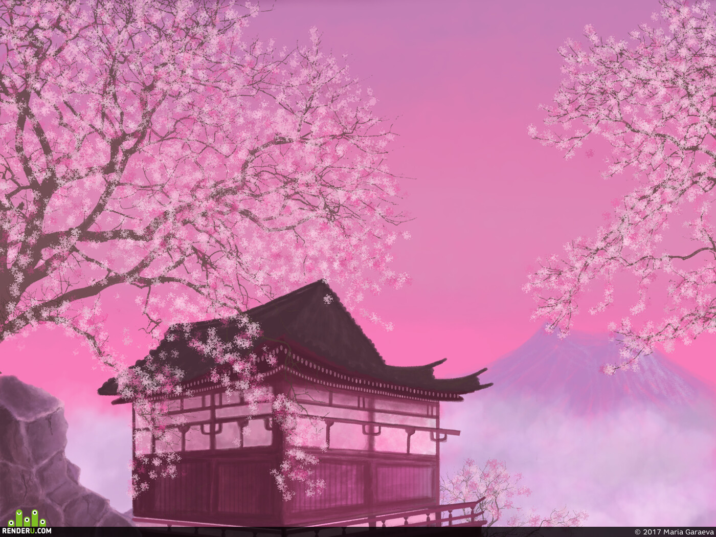 Maria Garaeva. Japanese Sakura