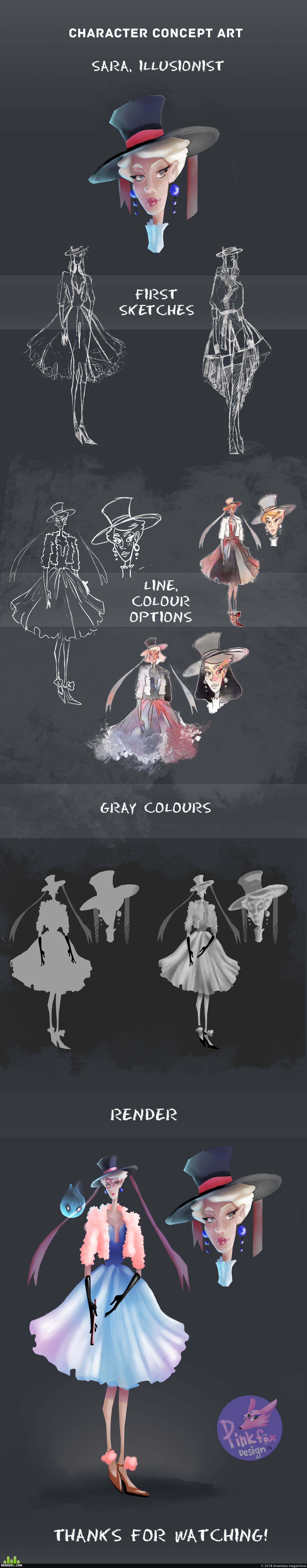 Anastasia Vaigacheva. concept character illusionist
