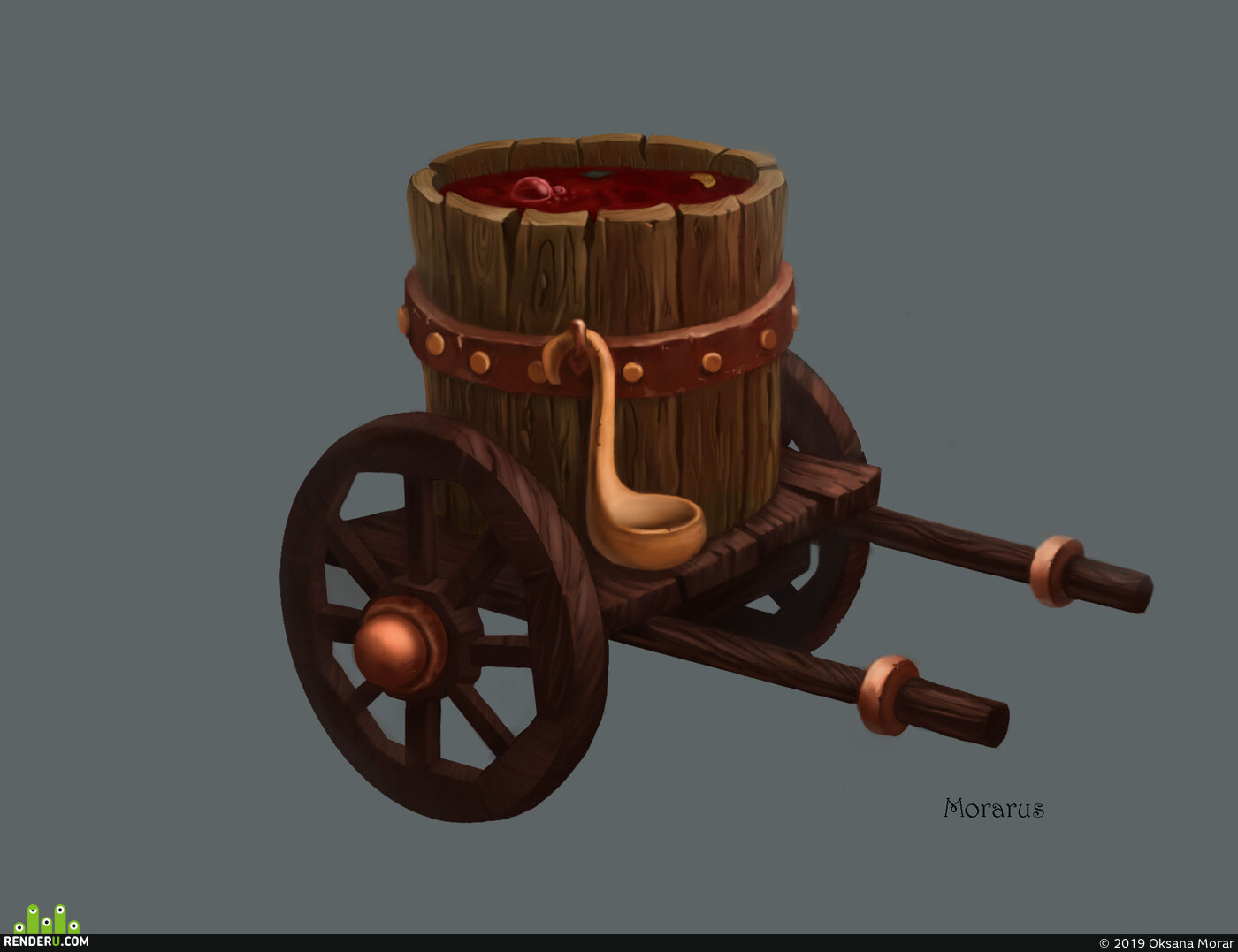 Oksana Morar. Cart with soup