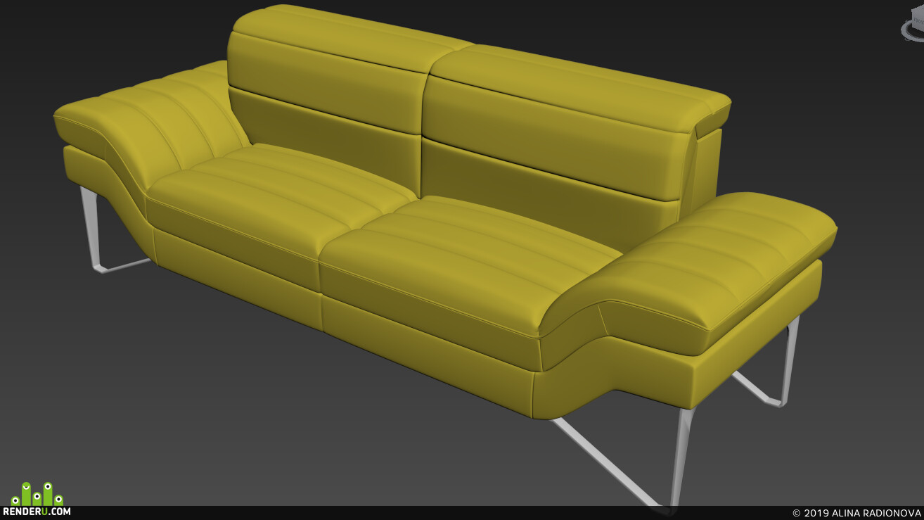 ALINA RADIONOVA. SOFA MODEL Egoitaliano Audrey