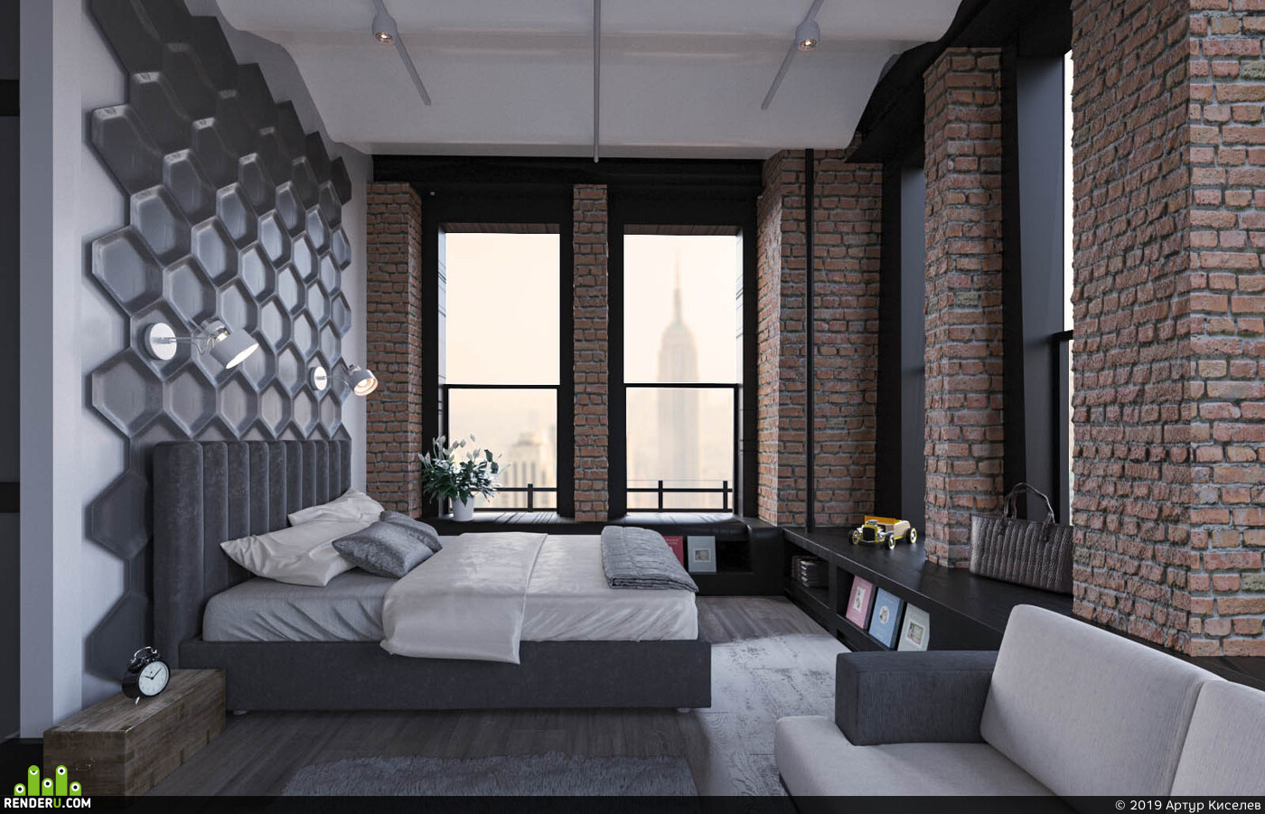 Артур Киселев. Loft style interior