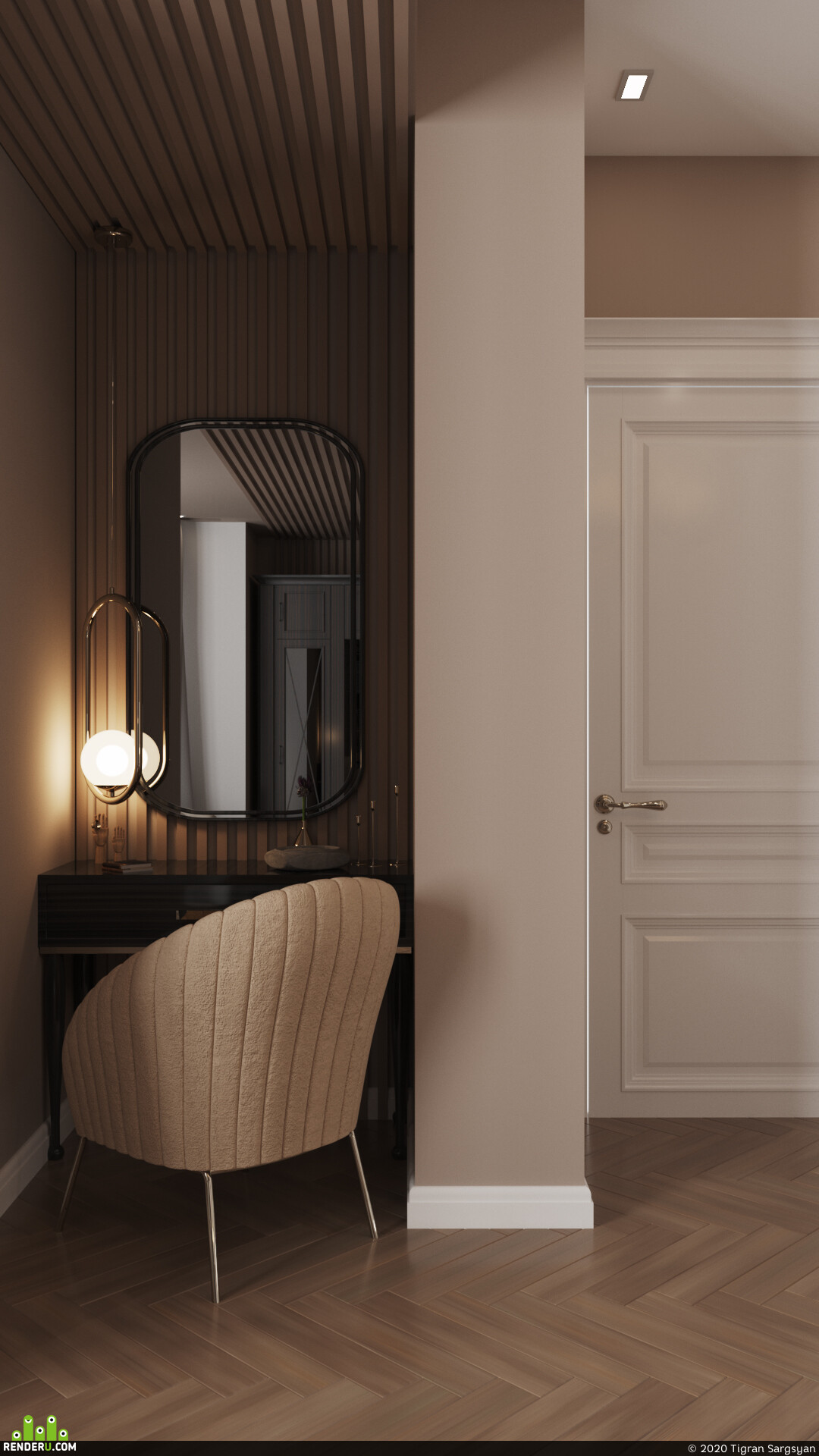 Tigran Sargsyan. Bedroom Design