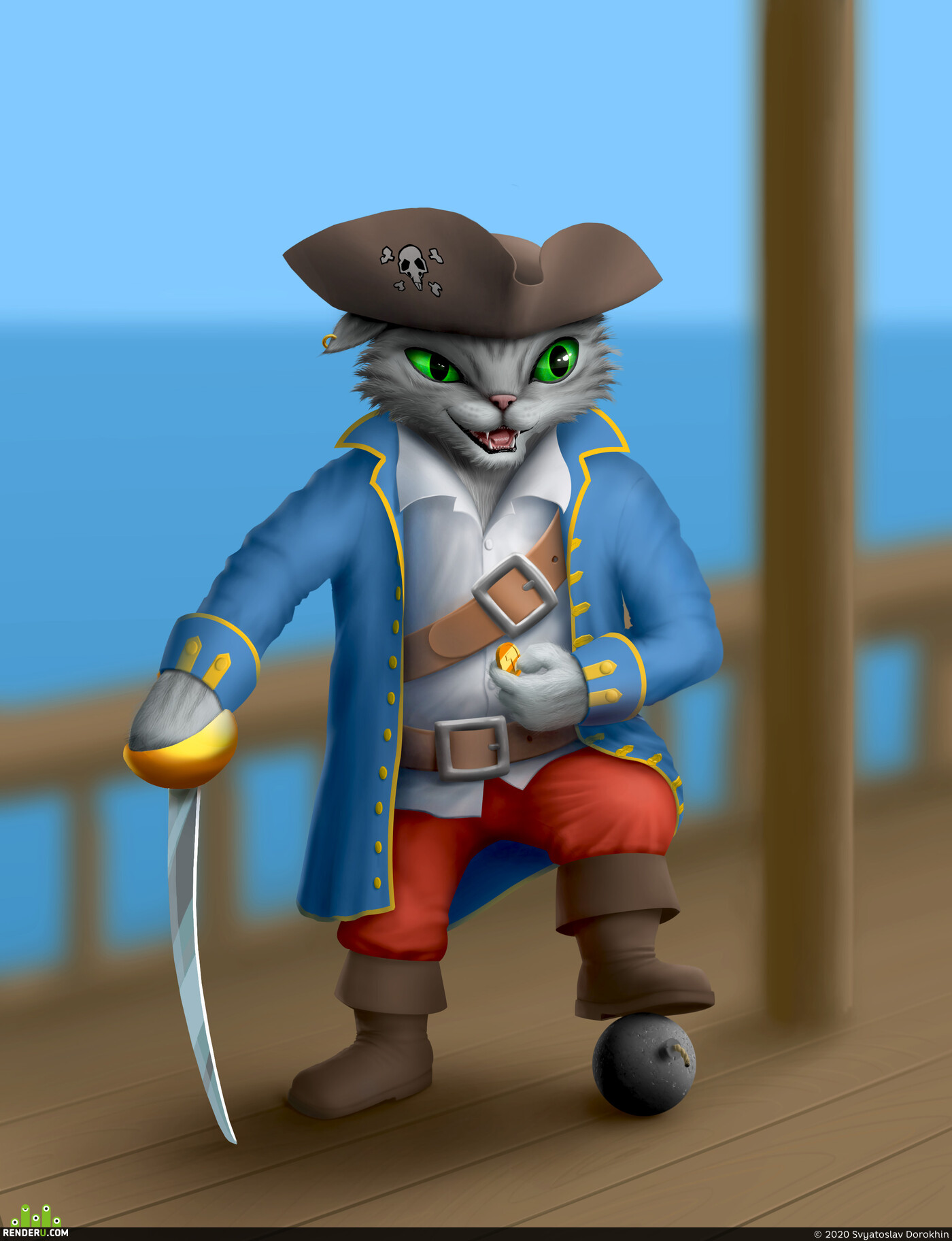 Svyatoslav Dorokhin. Cat pirate