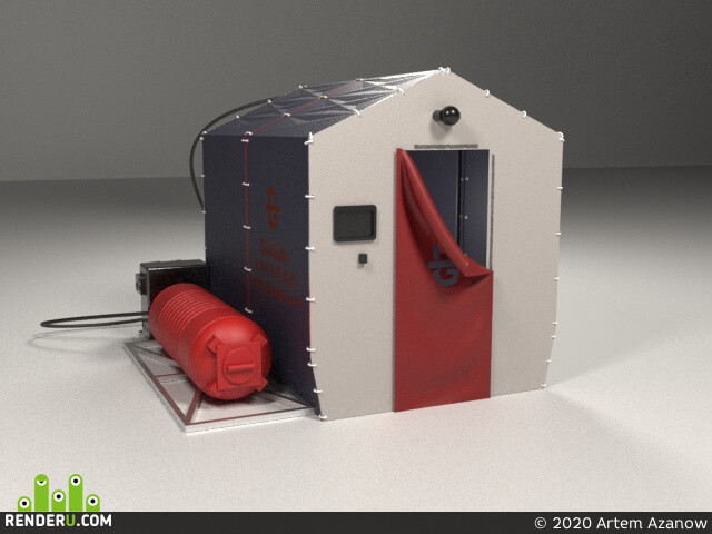 Artem Azanow. Disinfection tent